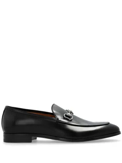 Gucci Leather Loafers In Black