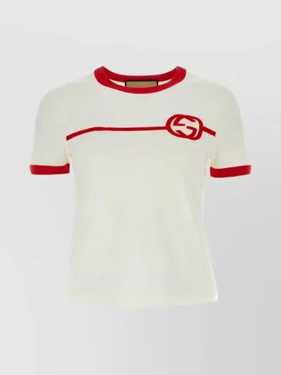 Gucci Cotton Jersey Printed T-shirt In White