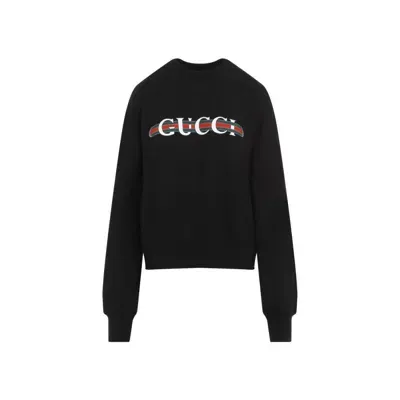 Gucci Crewneck Sweater In Black