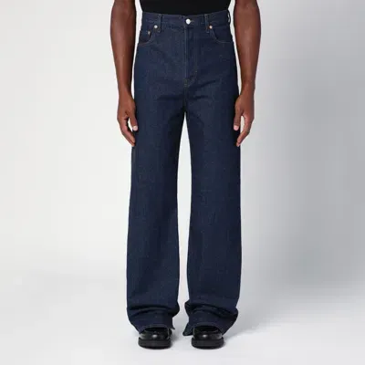 Gucci Dark Blue Wide Denim Jeans