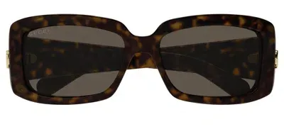 Gucci Eyewear Rectangular Frame Sunglasses In Multi