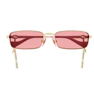 Gucci Eyewear Rectangular Frame Sunglasses In Multi