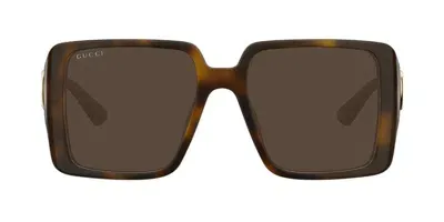 Gucci Eyewear Square Frame Sunglasses In Multi