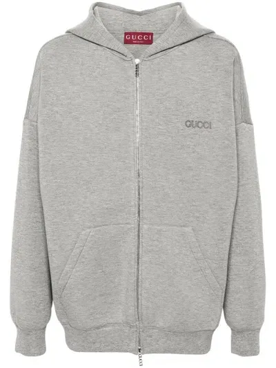 Gucci Hoodie In Gray