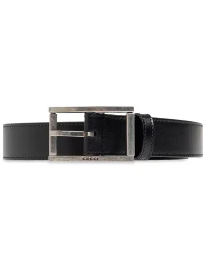 Gucci Leather Belt In Black