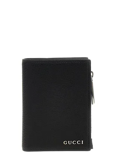 Gucci Logo Wallet In Black