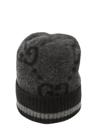 Gucci Monogram Knitted Beanie In Multi