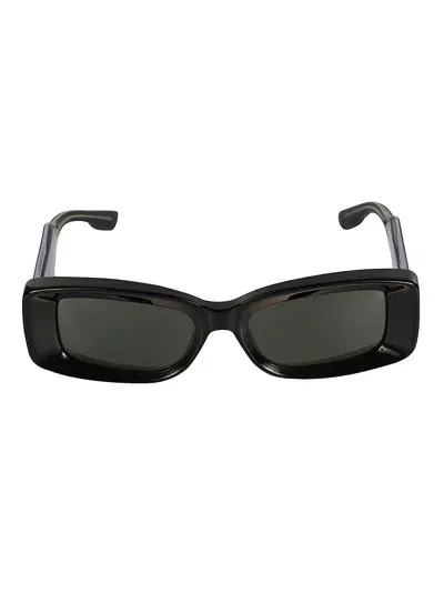 Gucci Rectangle Thick Sunglasses In Black