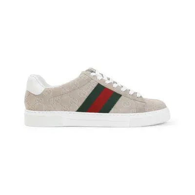 Gucci Ace Sneakers Shoes In Brown