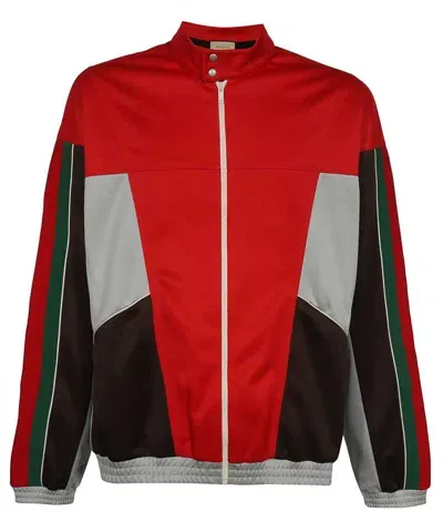 Gucci Techno Fabric Jacket In Red