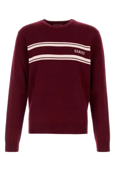 Gucci Tiziano Red Wool Blend Sweater