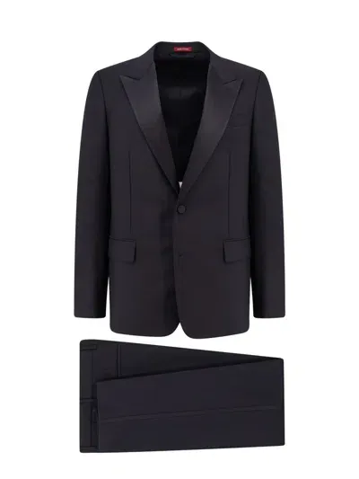 Gucci Two Piece Tailored Tuxedo Suit In Black