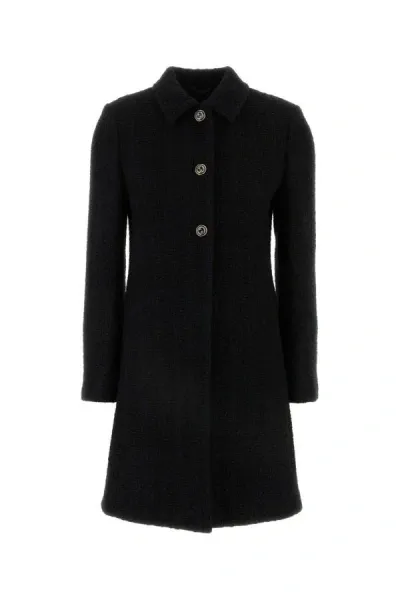 Gucci Woman Black Tweed Coat