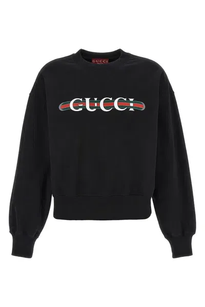 Gucci Women ' Web' Sweatshirt In Black