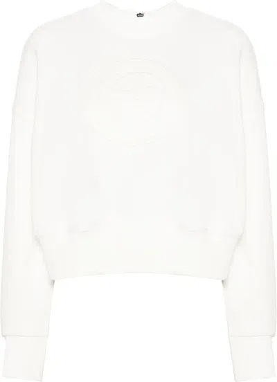 Gucci White Interlocking G Cotton Sweatshirt