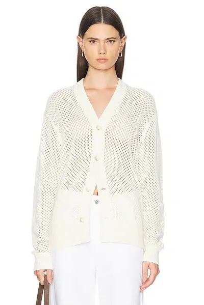 Guest In Residence The Net Open-knit Cardigan In White