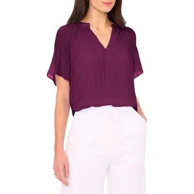 Halogenr Halogen(r) Release Pleat Blouse In Purple