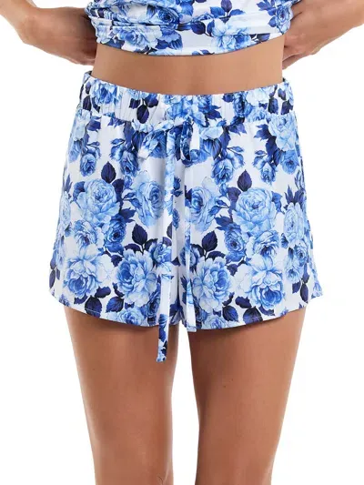 Hanky Panky Satin Sleep Short In Blue