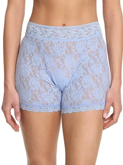 Hanky Panky Signature Lace Boxer Brief In Blue