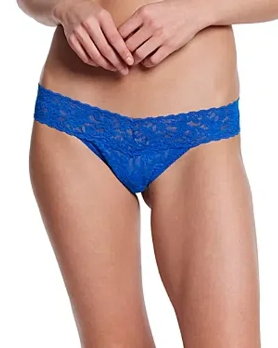 Hanky Panky Signature Low Rise Thongs In Blue