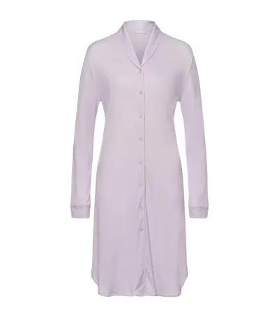 Hanro Natural Comfort Nightdress In Purple