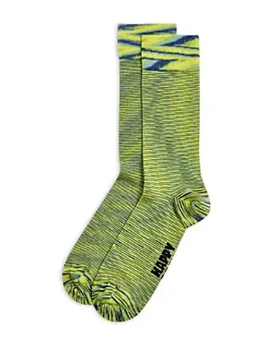 Happy Socks Let It Rain Crew Socks In Green