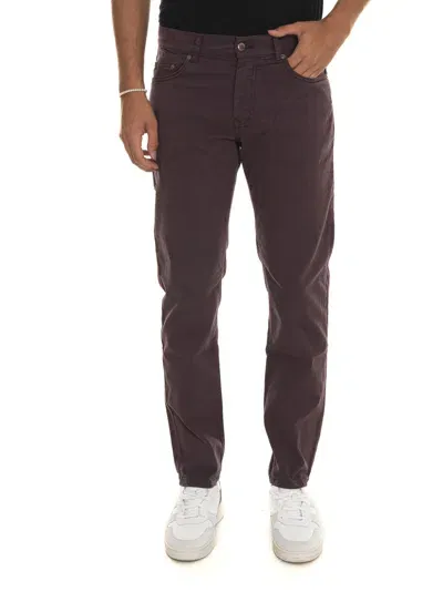 Harmont & Blaine 5-pocket Trousers In Bordeau