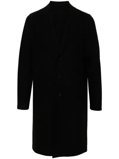 Harris Wharf London Cashmere Peacoat In Black