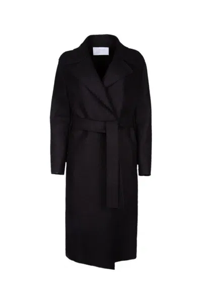 Harris Wharf London Coats In Black