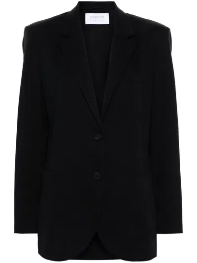 Harris Wharf London Travel Blazer In Black