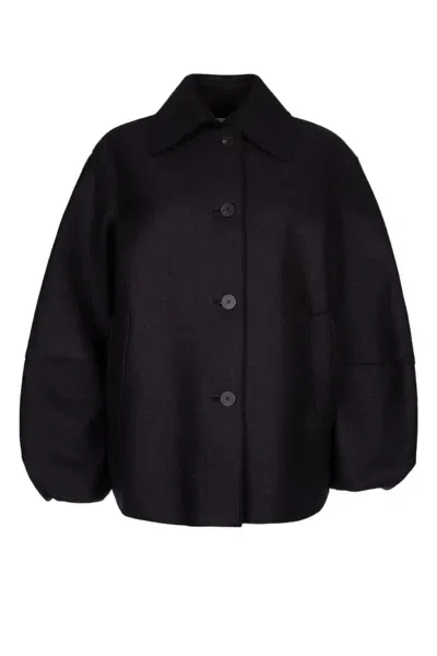 Harris Wharf London Women Puff Sleeves Jacket In Black