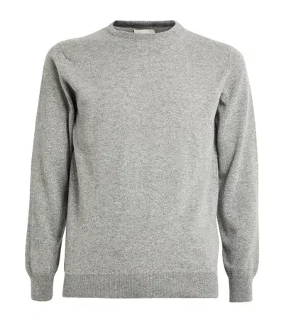 Harrods Cashmere Crew-neck Sweater In Gray