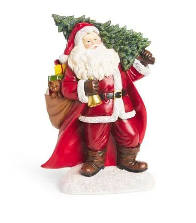 Harrods Light-up Santa Ornament In Red