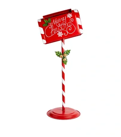 Harrods Merry Christmas Slogan Mailbox Ornament In Red