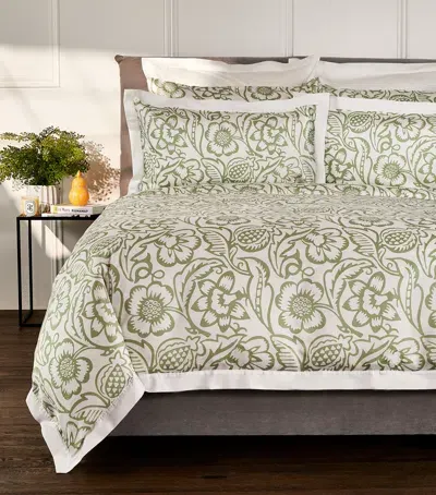 Harrods Of London Tranquil Orchard Super King Duvet Cover Set In Green