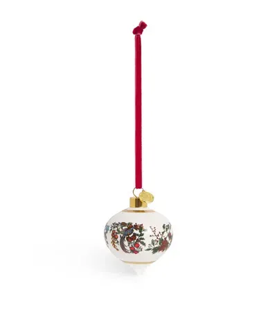 Harrods X Adam Ellis Ceramic Teardrop Bauble In Red