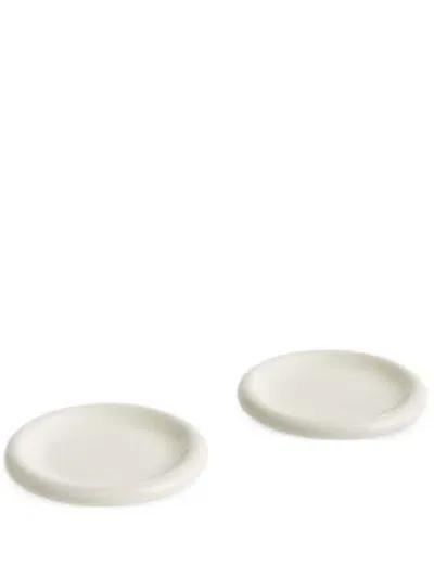 Hay Dessert Plates (set Of Two) In White