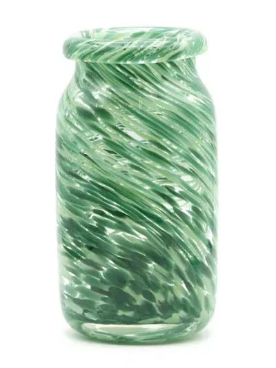 Hay Splash Glass Vase (11cm) In Green