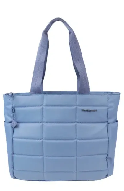 Hedgren Camden Quilted Water Repellent Tote In Blue