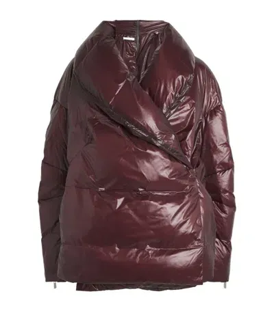 Helmut Lang Down Apex Coat In Red