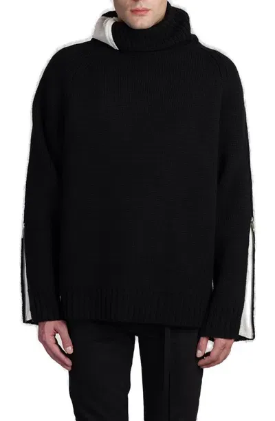 Helmut Lang Suitcase Turtleneck Oversized Jumper In Black