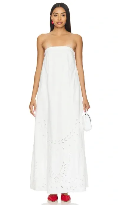 Hemant & Nandita X Revolve Ayla Strapless Maxi Dress In White