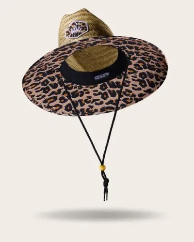 Hemlock Big Cat Straw Lifeguard Hat In Neutral