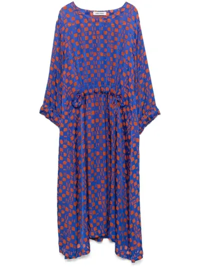 Henrik Vibskov Chewing Midi Dress In Blue