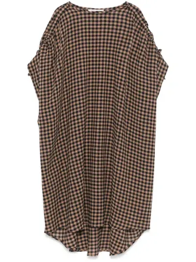 Henrik Vibskov Renew Midi Dress In Brown