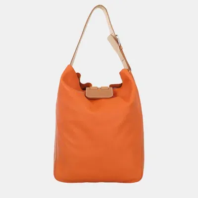 Pre-owned Hermes Virevolte 29 Bag In Orange