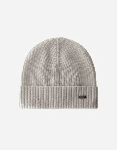 Herno Beanie In Eternity Cashmere In Neutral