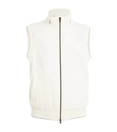 Herno Cashmere Gilet In Neutral