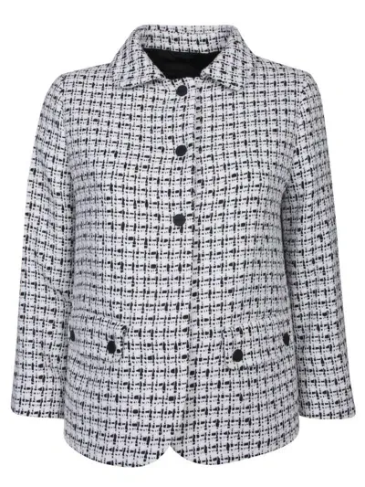 Herno Trend Tweed Jacket In White