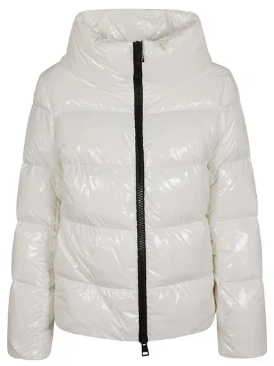 Herno Gloss Hood Down Jacket In White